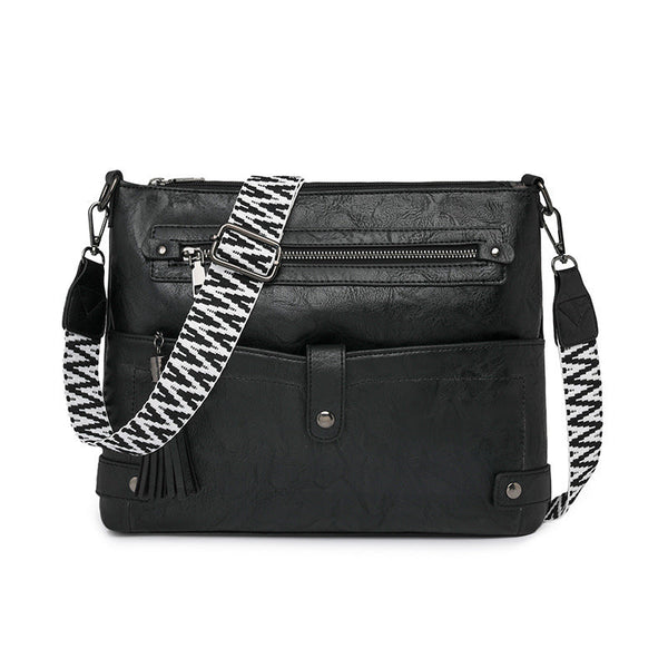 Retro Washed Leather Shoulder Messenger Bag Buyfinity
