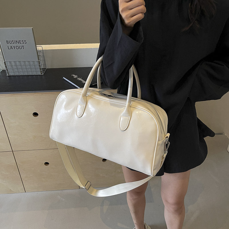 Travel Women's Lightweight Storage PU Leather Large Capacity Outing Luggage Bag Buyfinity