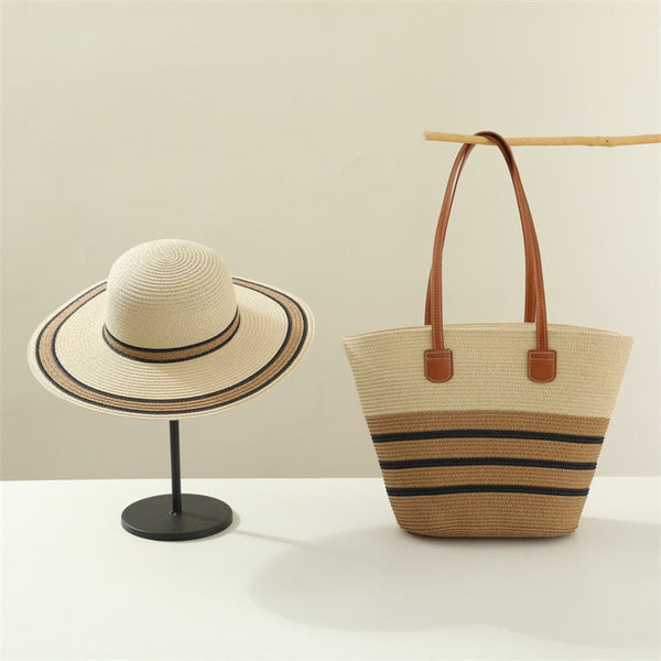 Beach Sun Hat Large Capacity Shoulder Bag Hat Suit Buyfinity