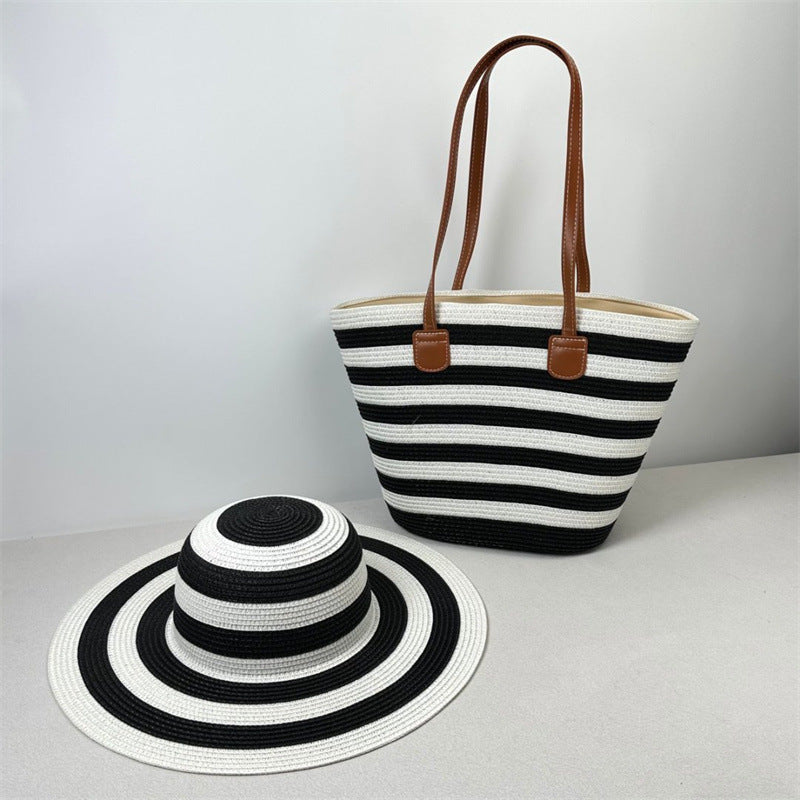 Beach Sun Hat Large Capacity Shoulder Bag Hat Suit Buyfinity