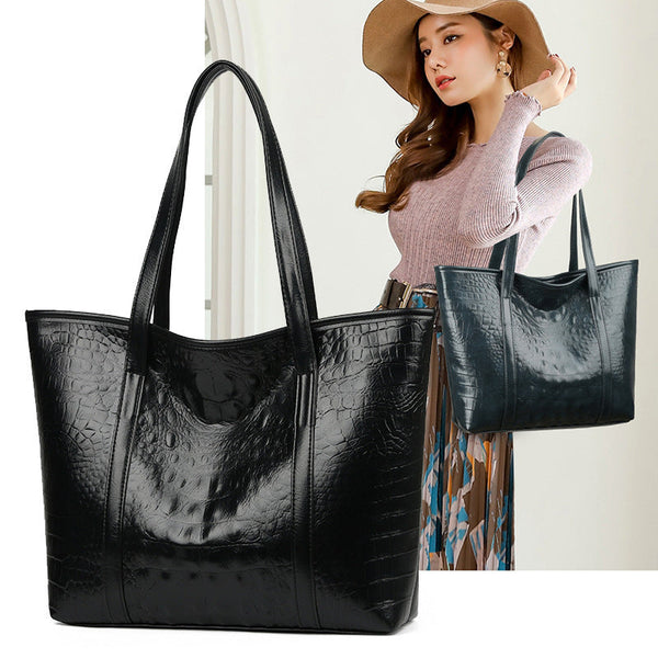 Women's Soft Leather Portable Large Capacity Shoulder Bag Buyfinity