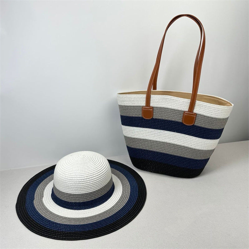 Beach Sun Hat Large Capacity Shoulder Bag Hat Suit Buyfinity