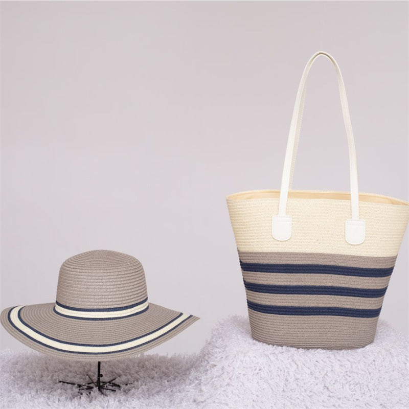 Beach Sun Hat Large Capacity Shoulder Bag Hat Suit Buyfinity