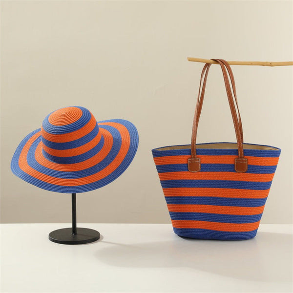 Beach Sun Hat Large Capacity Shoulder Bag Hat Suit Buyfinity
