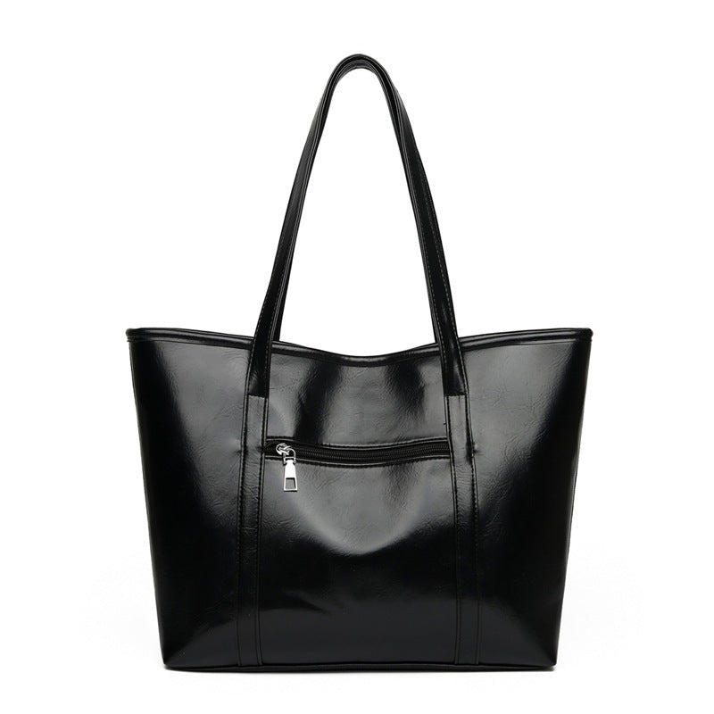 Women's Soft Leather Portable Large Capacity Shoulder Bag Buyfinity