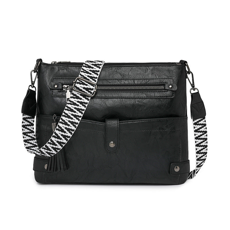 Retro Washed Leather Shoulder Messenger Bag Buyfinity