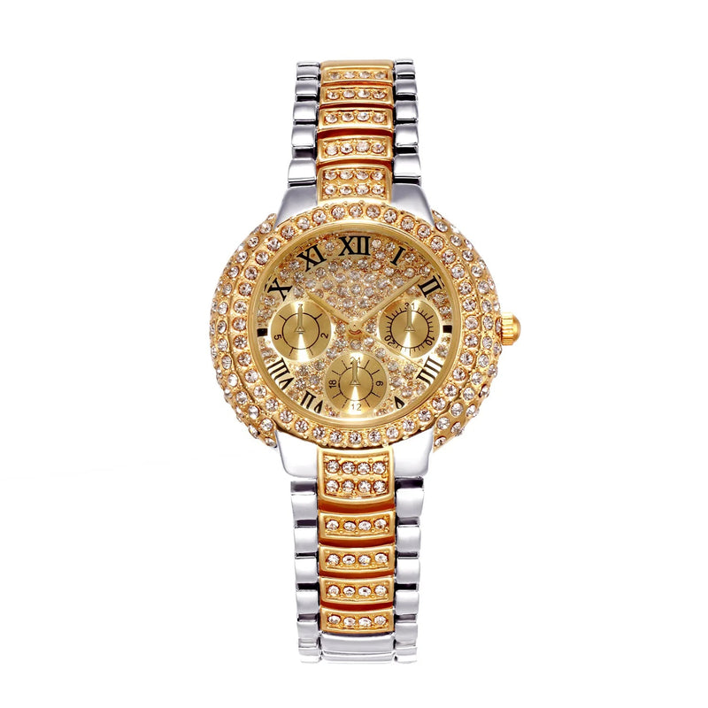 Luxury watch women ladies Stainless Steel bracelet watch diamond Fashion waterproof quartz watch relogio feminino Wristwatches Buyfinity