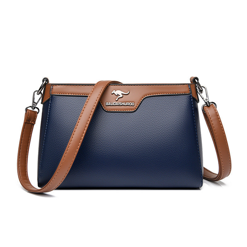 One Shoulder Soft Leather Small Square Stitching Women's Cross-body Bag Buyfinity