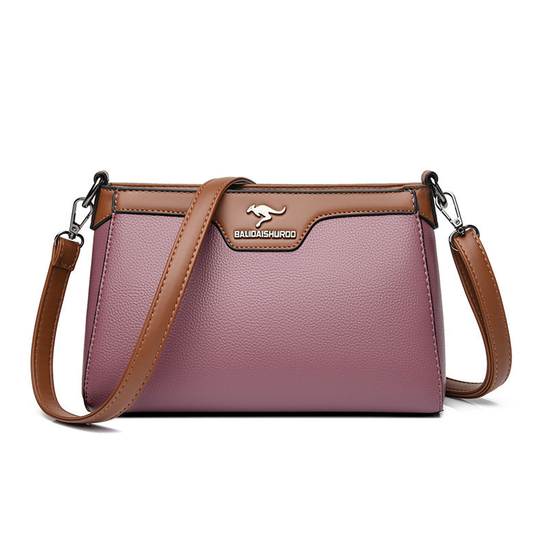 One Shoulder Soft Leather Small Square Stitching Women's Cross-body Bag Buyfinity