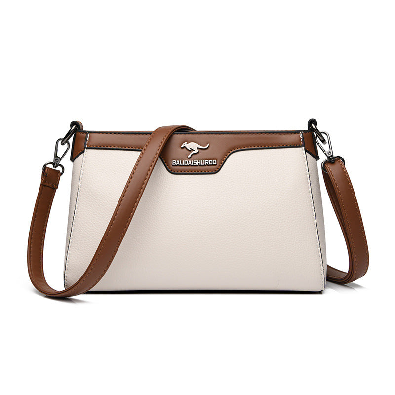 One Shoulder Soft Leather Small Square Stitching Women's Cross-body Bag Buyfinity