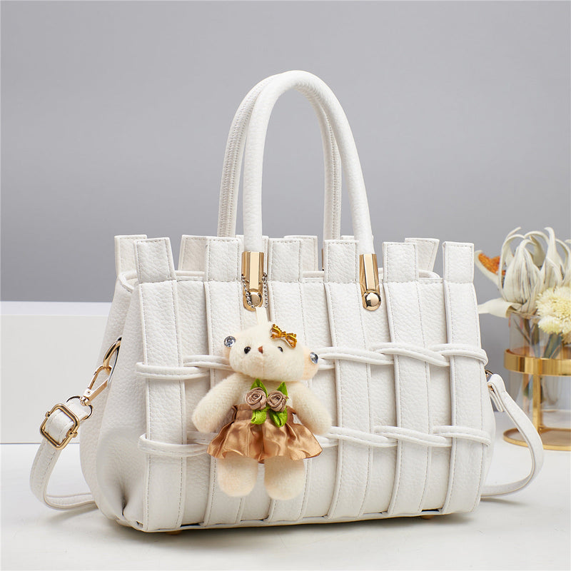 New Anti-scratch Women's Bag Fashion Hand-woven Handbag Shoulder Bag Buyfinity