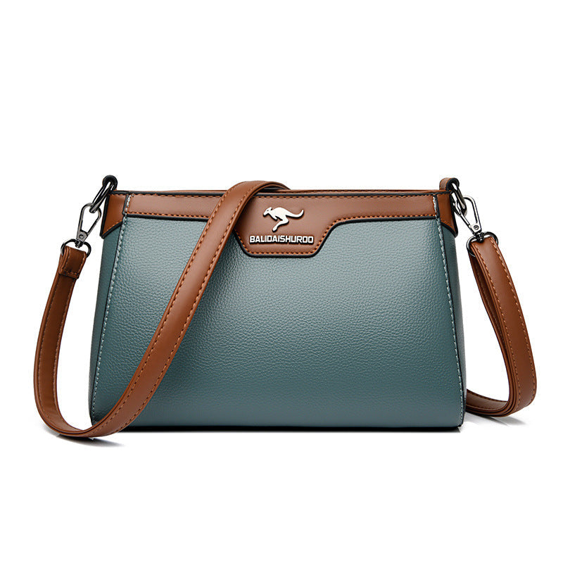 One Shoulder Soft Leather Small Square Stitching Women's Cross-body Bag Buyfinity