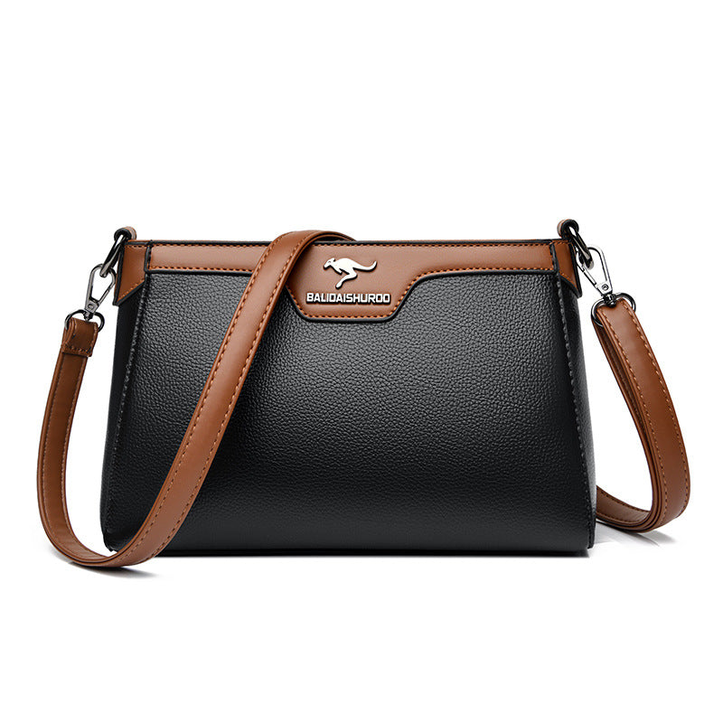 One Shoulder Soft Leather Small Square Stitching Women's Cross-body Bag Buyfinity