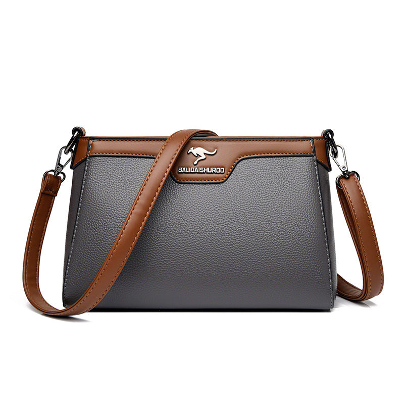 One Shoulder Soft Leather Small Square Stitching Women's Cross-body Bag Buyfinity