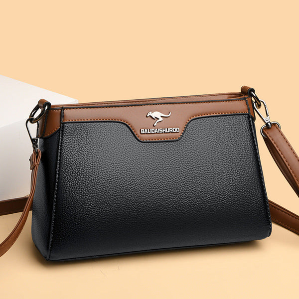 One Shoulder Soft Leather Small Square Stitching Women's Cross-body Bag Buyfinity