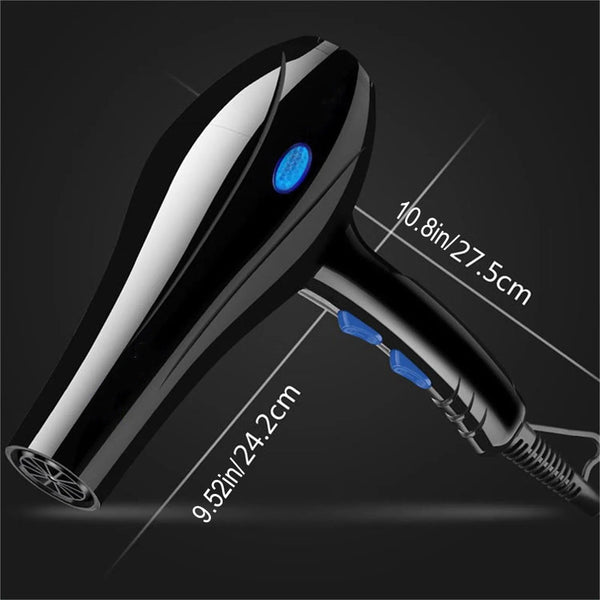 Hair Dryer 2200W Professional Powerful Hair Dryer Fast Heating Hot And Cold Adjustment Ionic Air Blow Dryer with Air Collecting Buyfinity