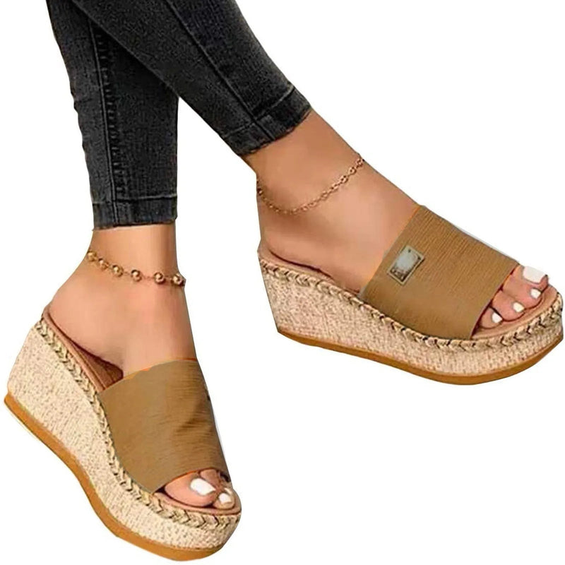 Sandals - Women'S Platform Sandals, Wedge Heel,  Straps, Summer Beach Fashion Sapatos Femininos босоножки летние Sandalias Buyfinity