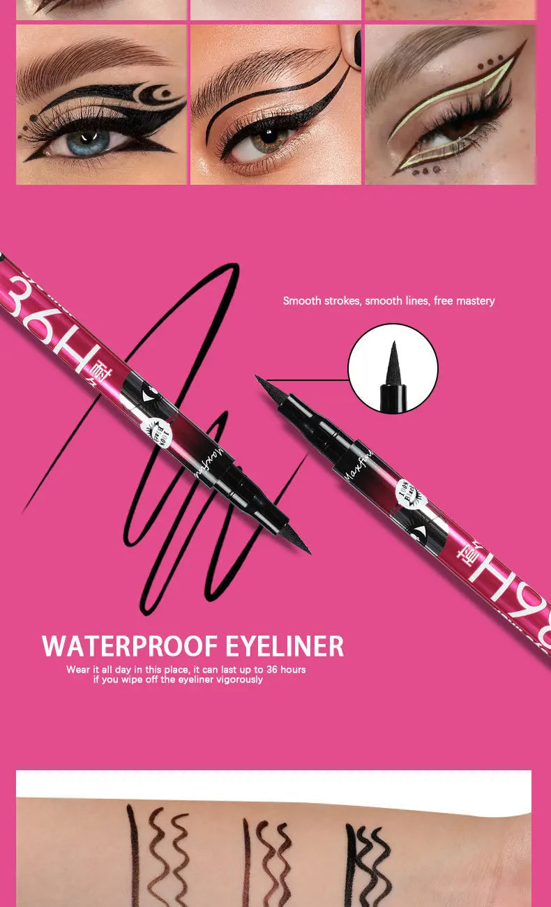 Long Lasting Quick Drying Waterproof Easy To Color Non Smudging Smooth Liquid Eyeliner Buyfinity