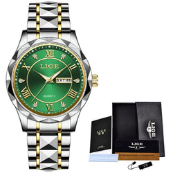 LIGE Casual Sport Watch Ladies Top Luxury All Steel Waterproof Quartz Watches For Women Fashion Gold Watch Women Montres Femmes Buyfinity