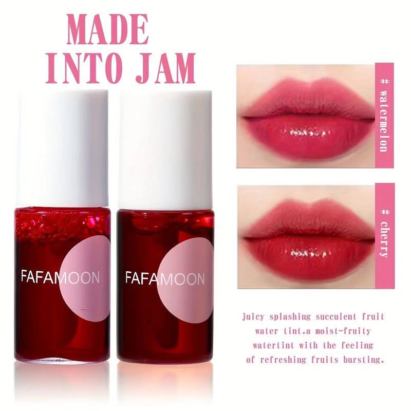 4 color Fruity Lip Tint Water Gloss Tint,Moisturizing Waterproof Liquid Lipstick, Non-Stick,High Pigment,Long-Lasting Colors Buyfinity