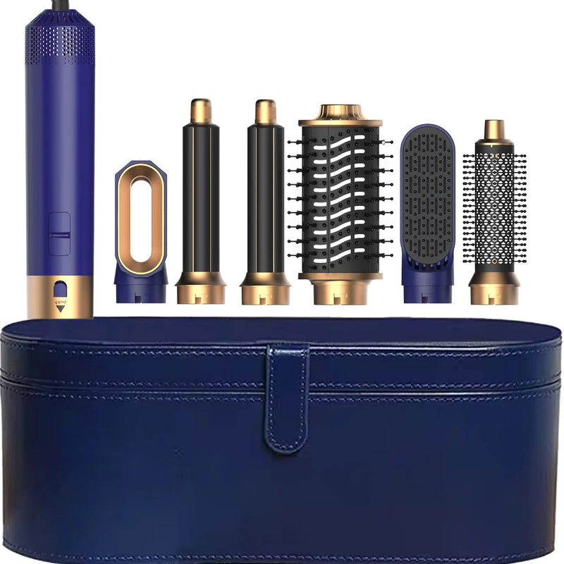 6 in 1 Hair Dryer Brush Detachable Airflow Comb Curler Straightening Brush Heat Control Styler for Smooth Hair Buyfinity