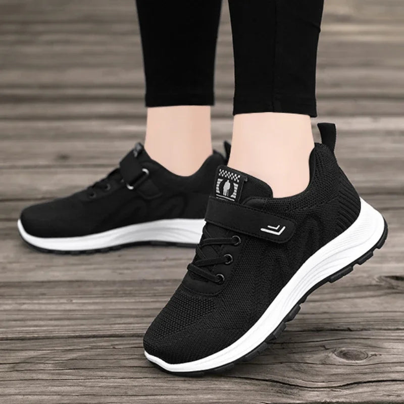 Women's Sports Shoes Running Shoes Ladies Breathable Sneakers Summer Light Mesh Outdoor Non-slip Leisure Lace Up Training Shoes Buyfinity