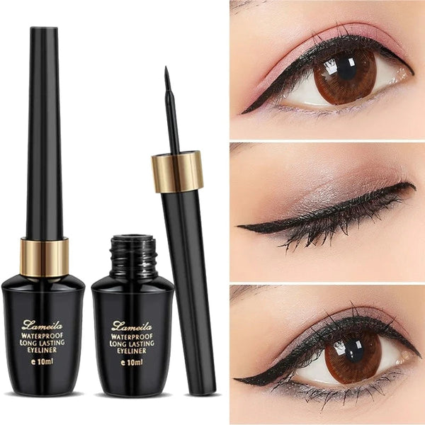 Long-lasting hard-tipped gel eye ultra-fine waterproof black liquid eyeliner pen Buyfinity