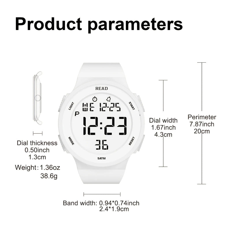 Watches for Women, Fashion Watch With High-Resolution LED Definition Display, Waterproof Multi-Function Electronic Digital Watch Buyfinity