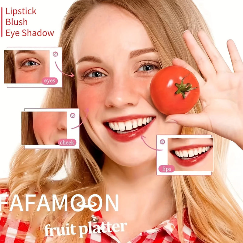 4 color Fruity Lip Tint Water Gloss Tint,Moisturizing Waterproof Liquid Lipstick, Non-Stick,High Pigment,Long-Lasting Colors Buyfinity