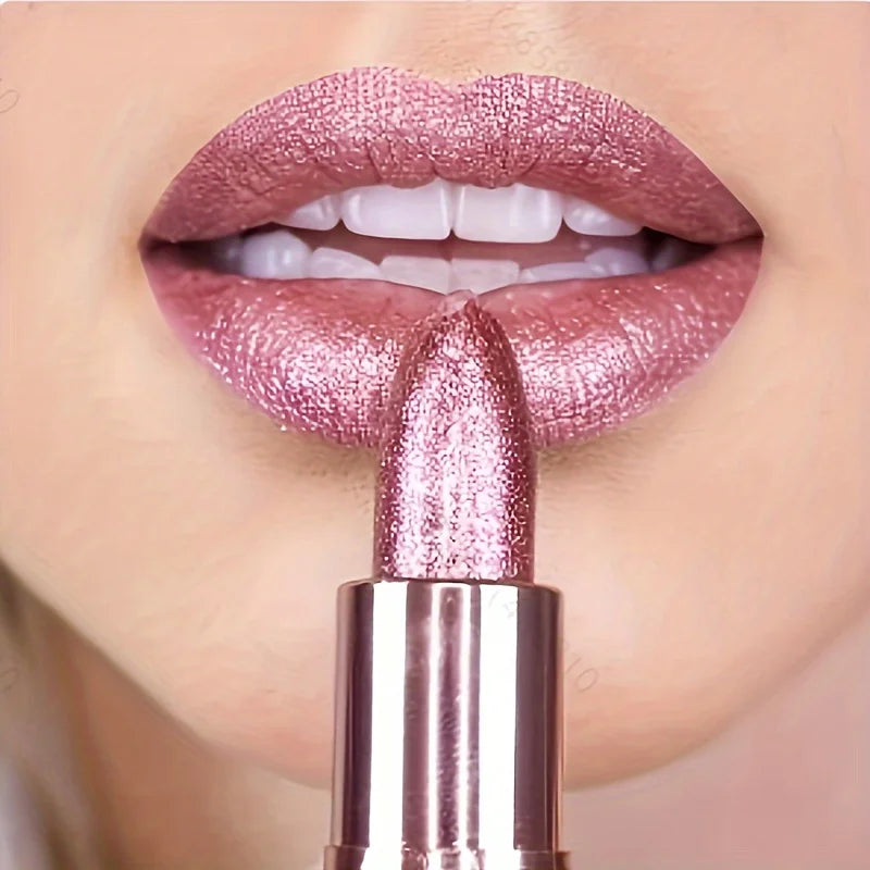 Rose smoke powder, bright starry sky, glossy velvet texture, durable, make your lips shiny, waterproof, anti-fouling. Buyfinity