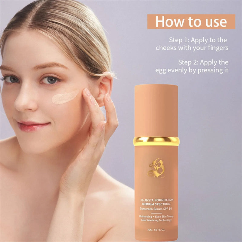 (1/6 PC) 2024 Hot Foundation 4 In 1 Spectrums 4 In 1 Light Spectrums Foundation With SPF50+ Longwearing Buyfinity