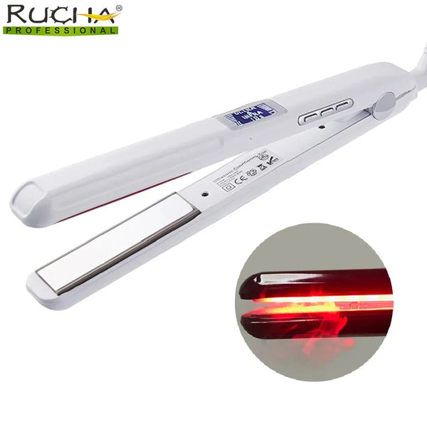Hair Straightener Ultrasonic Infrared Cold Hair Care Iron Keratin Treatment for Frizzy Hair Recovers the Damaged Hair Flat Irons Buyfinity