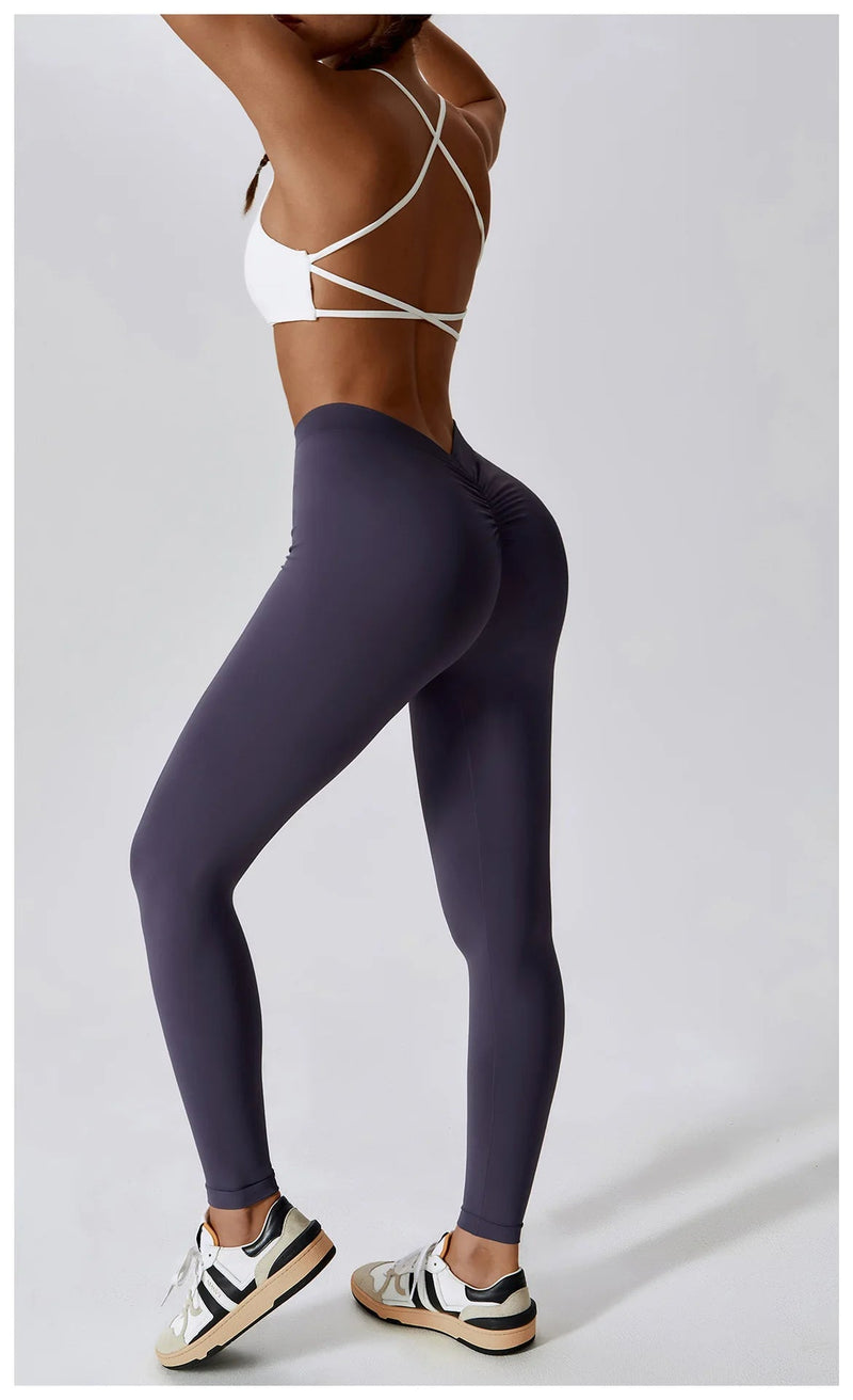 Yoga Pants Rear Rolled buttocks Peach Buttocks Women For Fitness High Waist Long Pants Women Hip Push UP Gym Women's Leggings Buyfinity