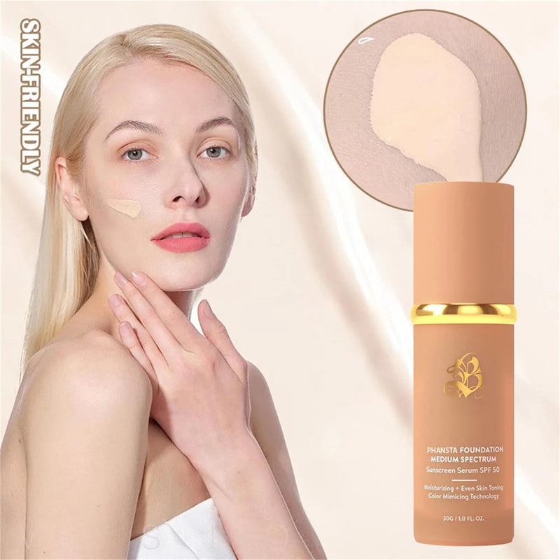 (1/6 PC) 2024 Hot Foundation 4 In 1 Spectrums 4 In 1 Light Spectrums Foundation With SPF50+ Longwearing Buyfinity