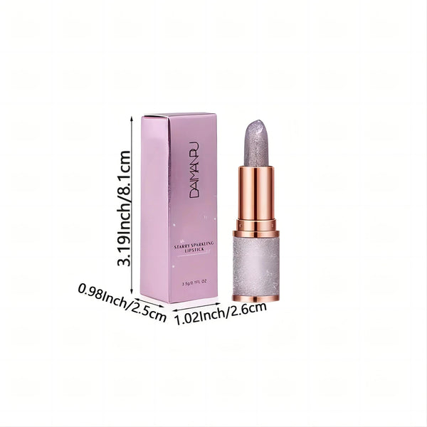 Rose smoke powder, bright starry sky, glossy velvet texture, durable, make your lips shiny, waterproof, anti-fouling. Buyfinity
