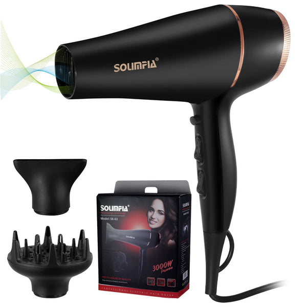 6-Level Professional Hair Dryer Salon Industrial Grade Quick Drying High Temperature Hair Styling Tool Barbecue for Home Buyfinity