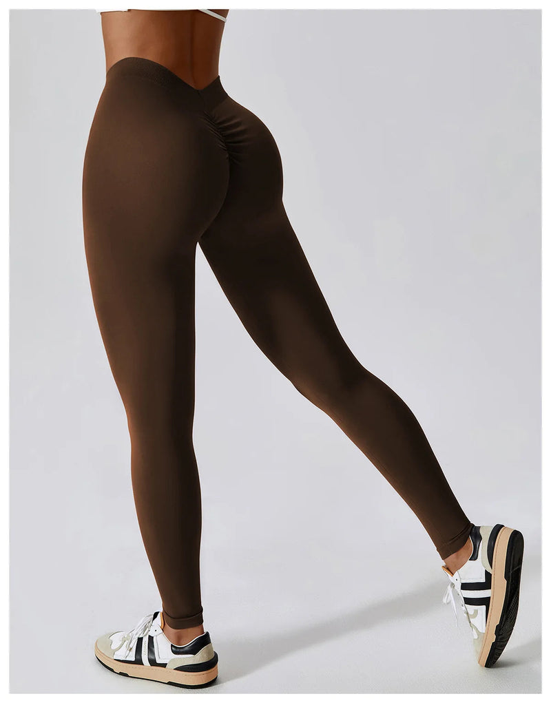 Yoga Pants Rear Rolled buttocks Peach Buttocks Women For Fitness High Waist Long Pants Women Hip Push UP Gym Women's Leggings Buyfinity