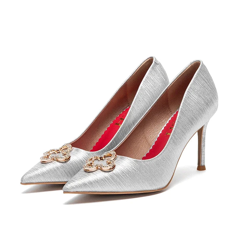 Heels CHCH Women's New High Quality Glitter Evening Shoes Women's Party Wedding Shoes 9cm Buyfinity