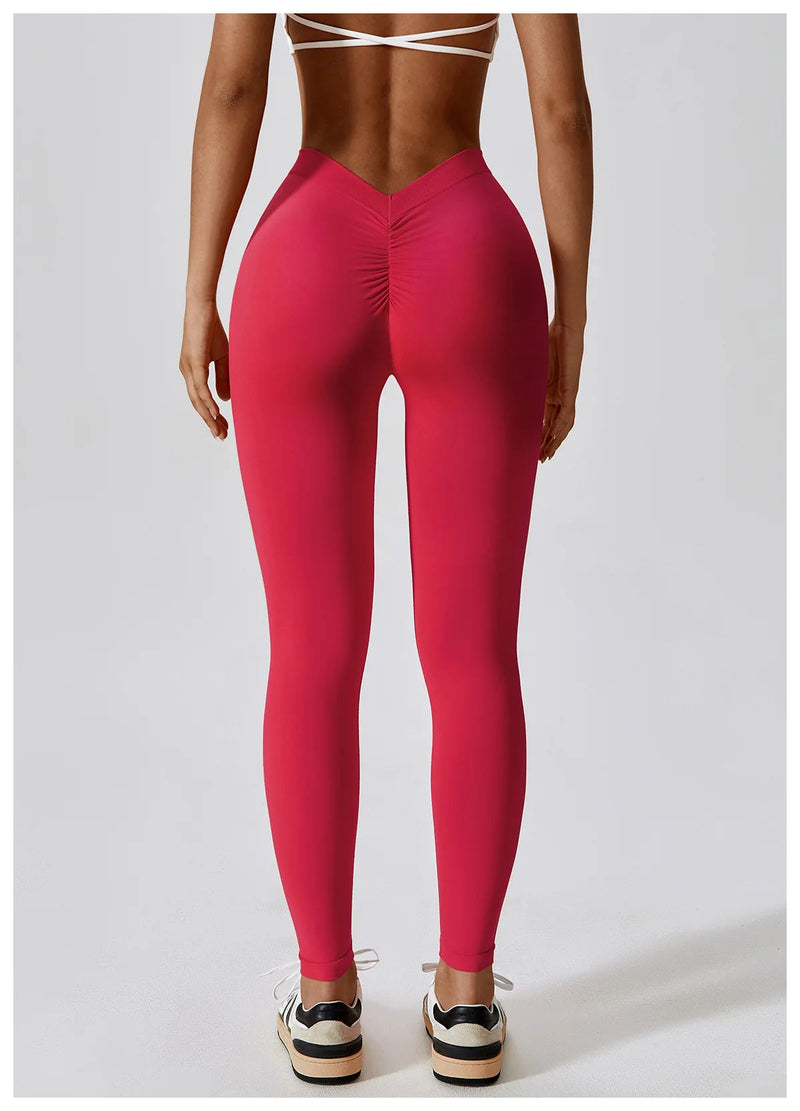 Yoga Pants Rear Rolled buttocks Peach Buttocks Women For Fitness High Waist Long Pants Women Hip Push UP Gym Women's Leggings Buyfinity