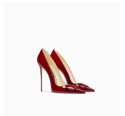Women's Leather High Heels, Luxurious and Elegant Shoes, Shallow Mouth, Fashionable, Wedding Buyfinity