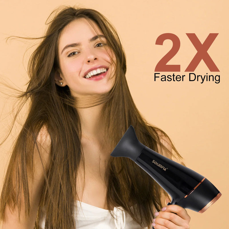 6-Level Professional Hair Dryer Salon Industrial Grade Quick Drying High Temperature Hair Styling Tool Barbecue for Home Buyfinity