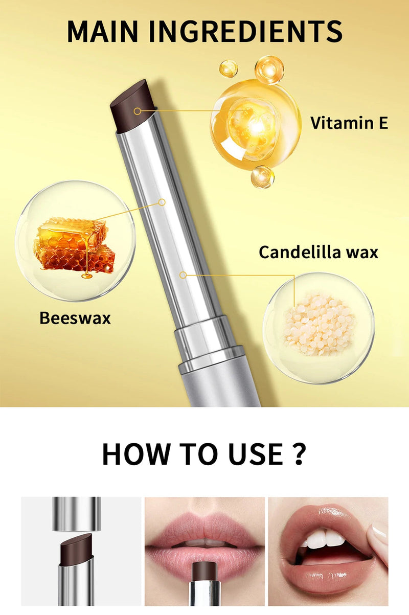 Black Honey Lipstick Long Lasting Moisturizing Natural Lip Plumper Makeup Lip Plumping Gloss Cosmetics Exfoliating for Lip Buyfinity