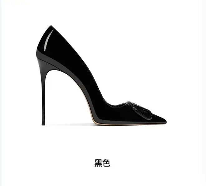 Women's Leather High Heels, Luxurious and Elegant Shoes, Shallow Mouth, Fashionable, Wedding Buyfinity