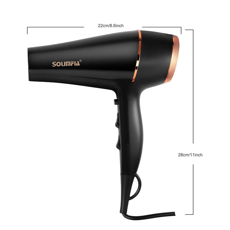 6-Level Professional Hair Dryer Salon Industrial Grade Quick Drying High Temperature Hair Styling Tool Barbecue for Home Buyfinity