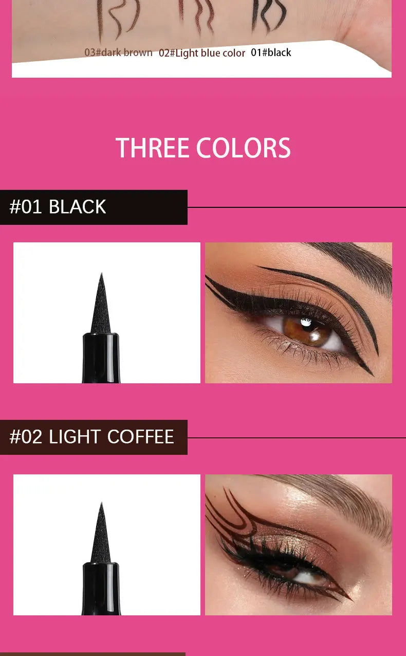 Long Lasting Quick Drying Waterproof Easy To Color Non Smudging Smooth Liquid Eyeliner Buyfinity