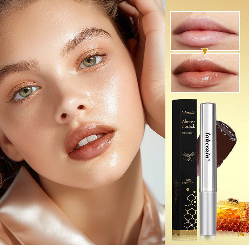 Black Honey Lipstick Long Lasting Moisturizing Natural Lip Plumper Makeup Lip Plumping Gloss Cosmetics Exfoliating for Lip Buyfinity