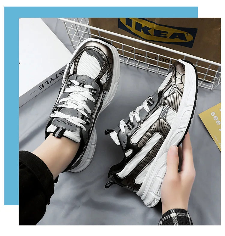 Sneakers Women Trends  Platform Shoes Lightweight Outdoor Sports Shoes Breathable Running Shoes Lace Up Casual Buyfinity