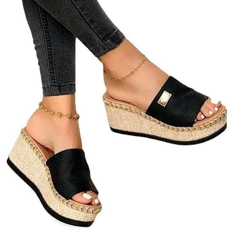 Sandals - Women'S Platform Sandals, Wedge Heel,  Straps, Summer Beach Fashion Sapatos Femininos босоножки летние Sandalias Buyfinity