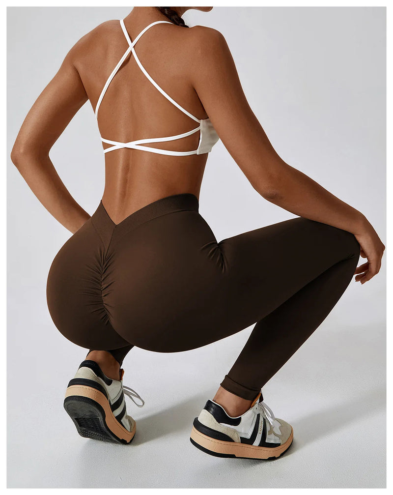 Yoga Pants Rear Rolled buttocks Peach Buttocks Women For Fitness High Waist Long Pants Women Hip Push UP Gym Women's Leggings Buyfinity