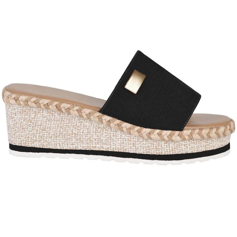 Sandals - Women'S Platform Sandals, Wedge Heel,  Straps, Summer Beach Fashion Sapatos Femininos босоножки летние Sandalias Buyfinity